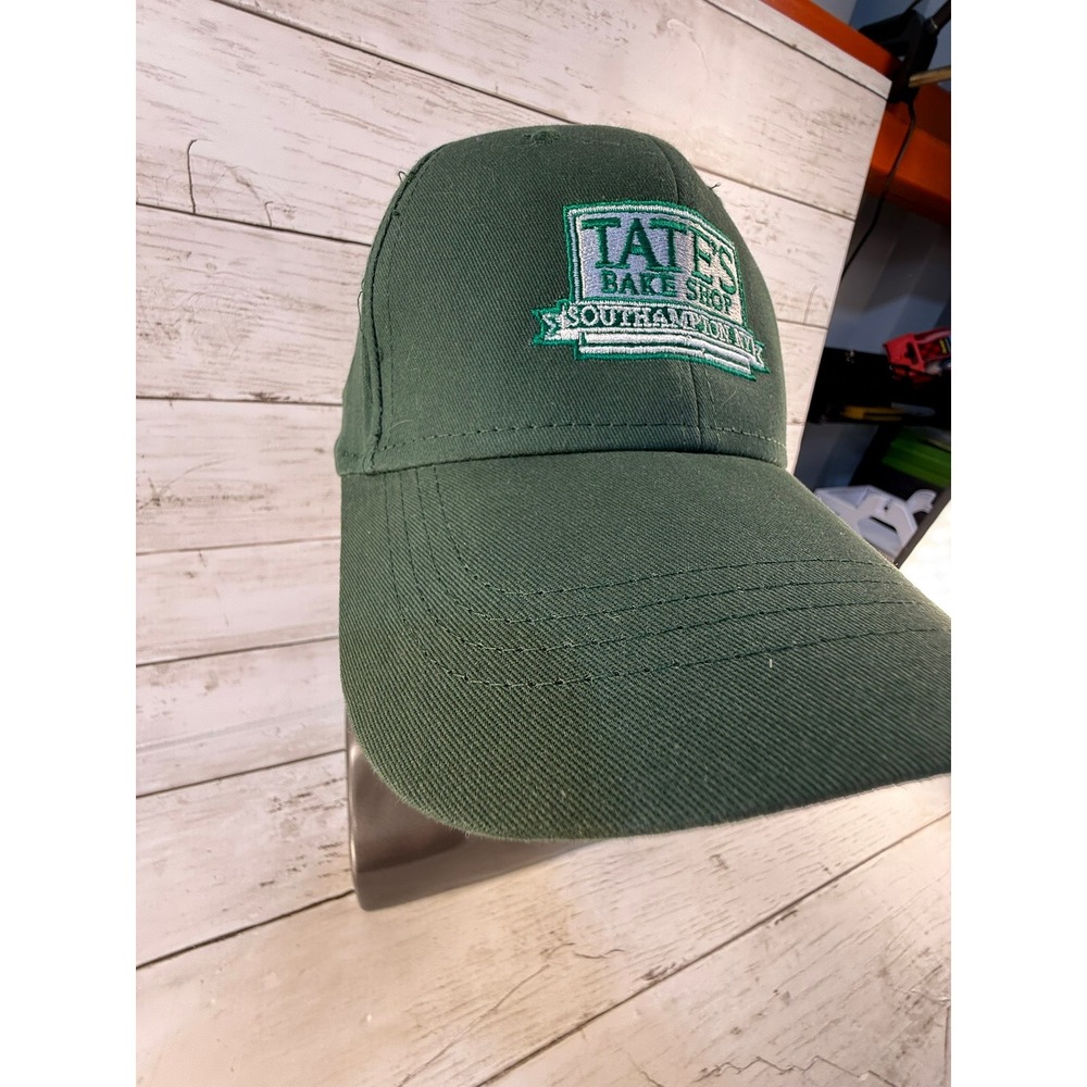 Tate's Bake Shop Southampton NY Green Embroidered Baseball Cap Hat Cap America